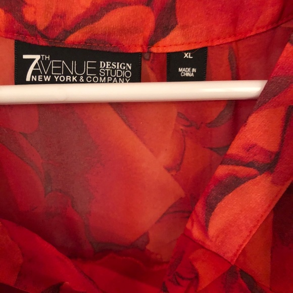 EUC New York & Co. tank blouse size XL - Picture 2 of 5